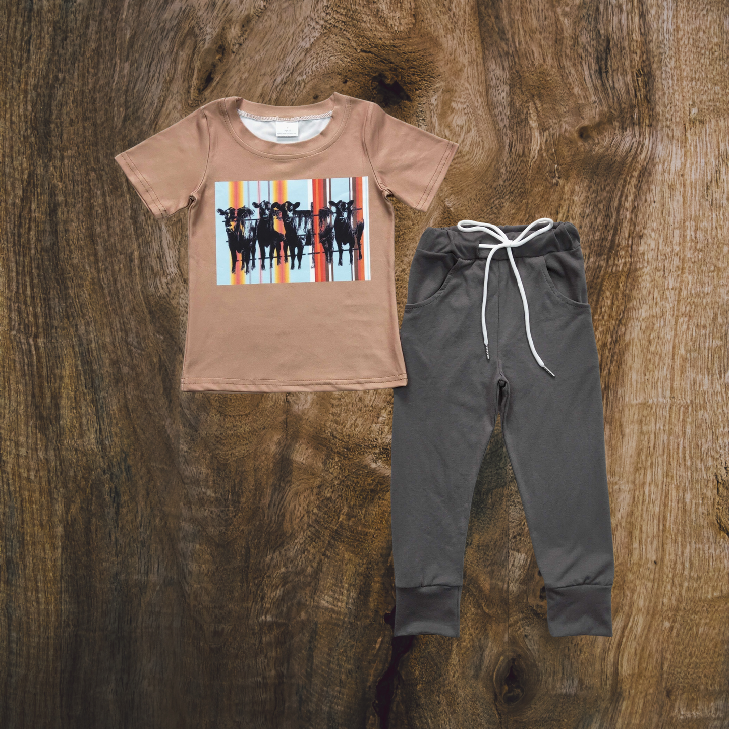 Brown Cows Lounge Set