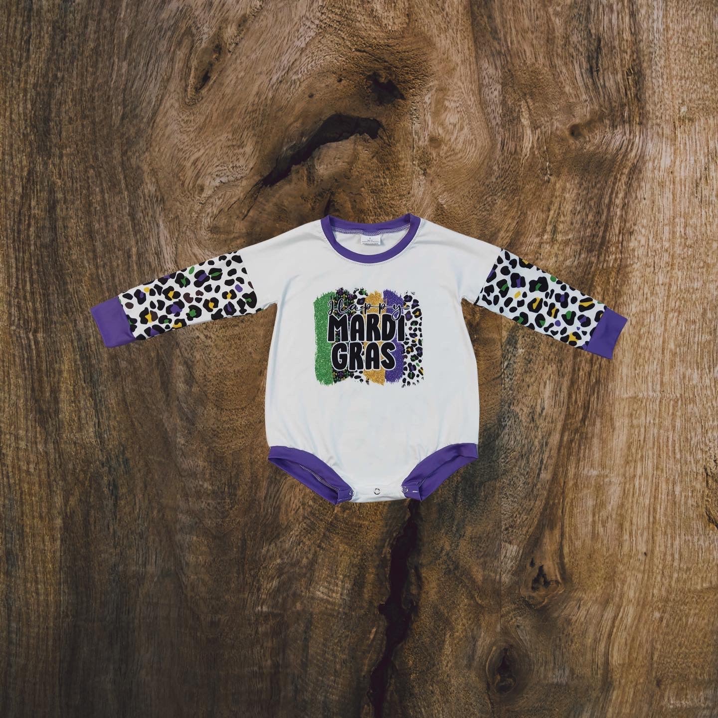 Mardi Gras Romper Bodysuit