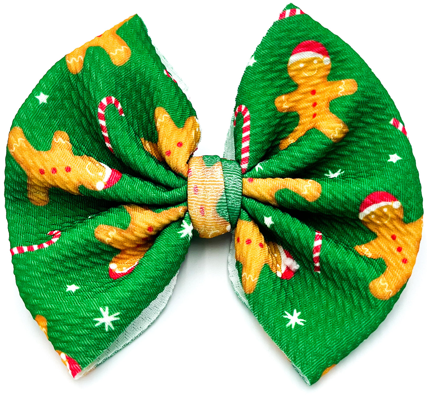 Jolly Gingerbread Bullet Bow