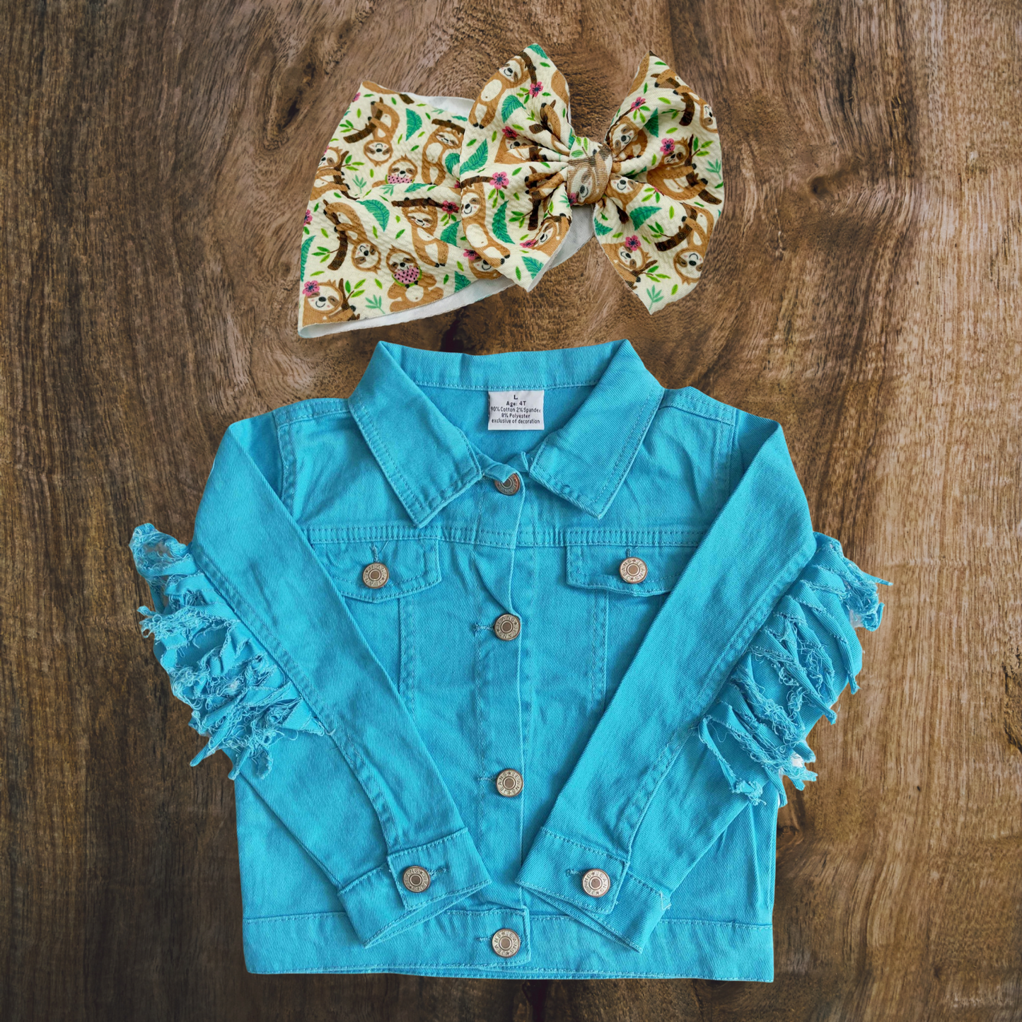 Blue Tassel Denim Jacket
