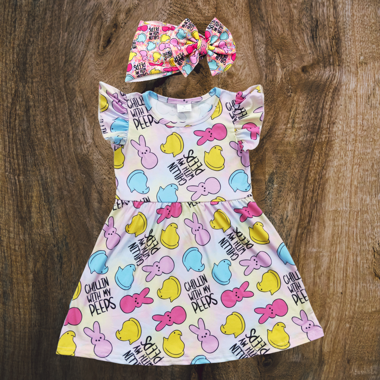 Chillin With My Peeps Twirl Dress