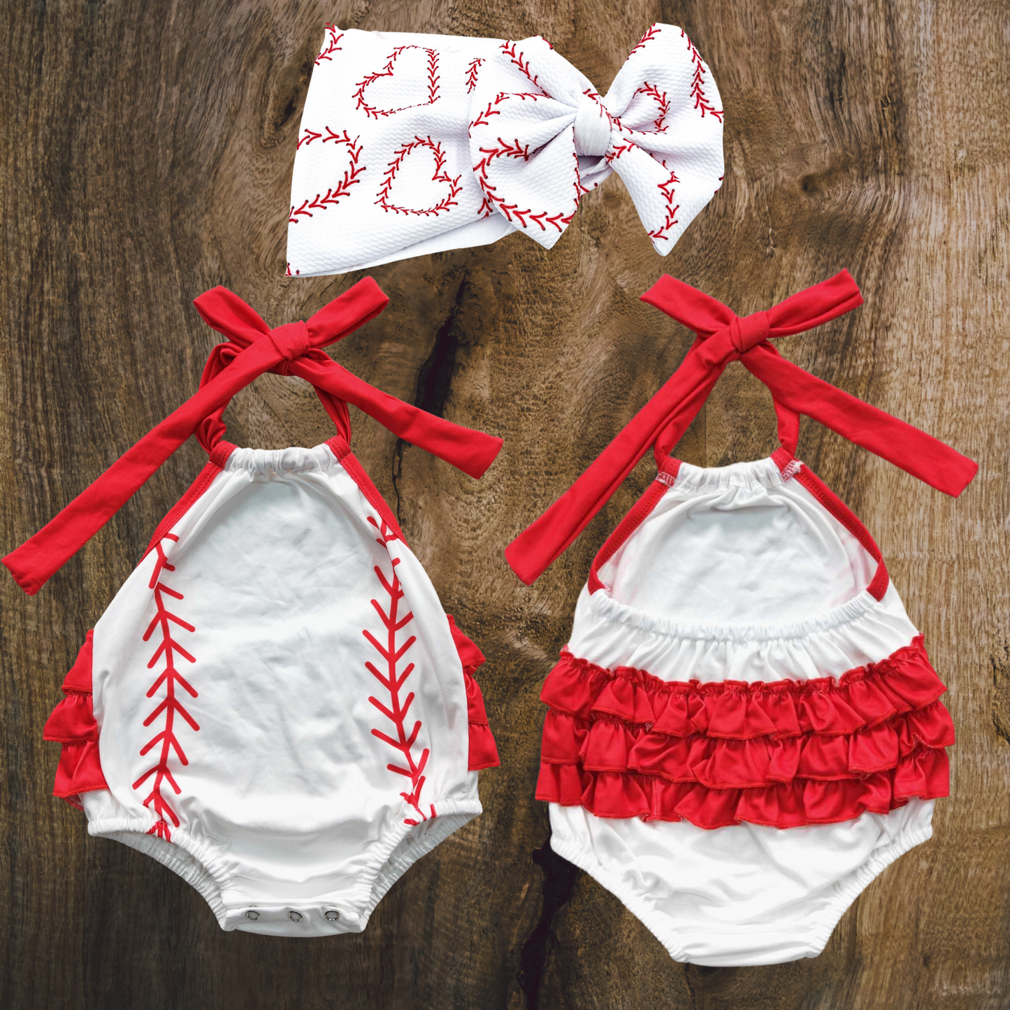 Take Me To The Ball Game Romper