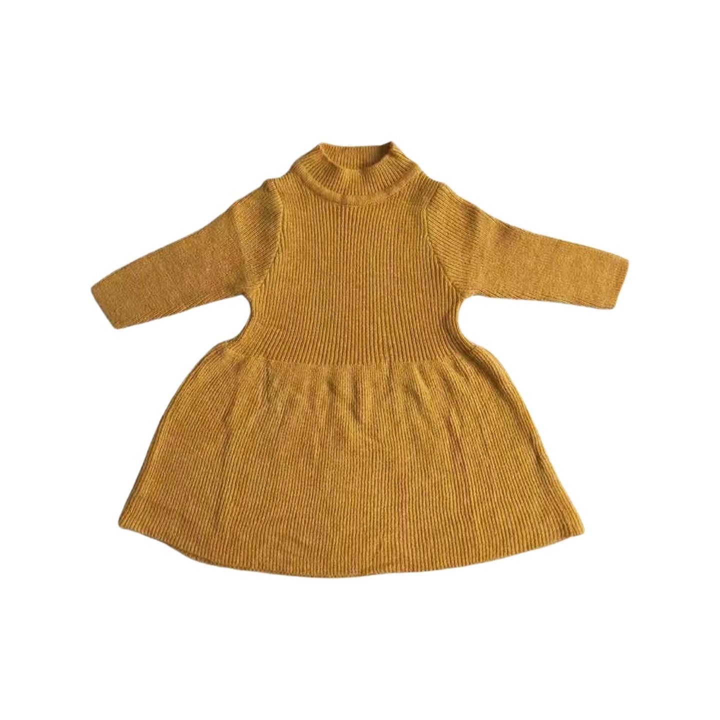 Mustard Sweater Dress