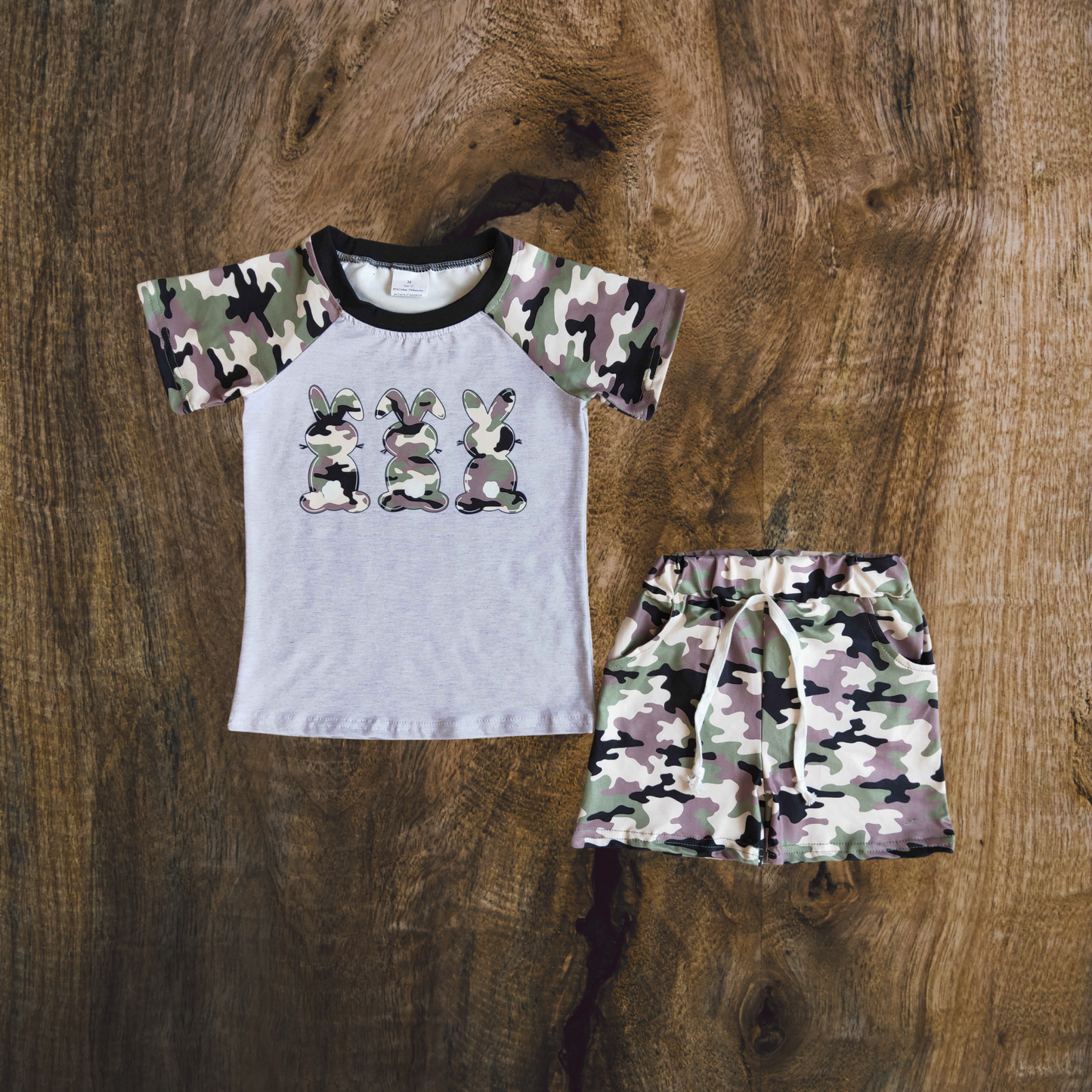 Camo Bunnies Short Set