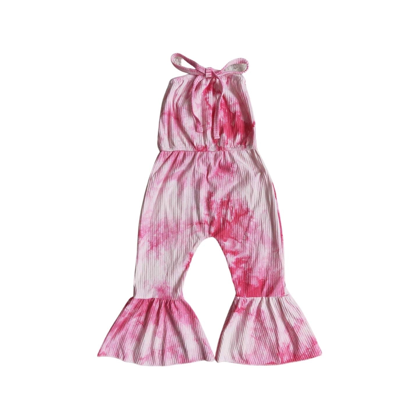 Girly Pink Bell Jumpsuit