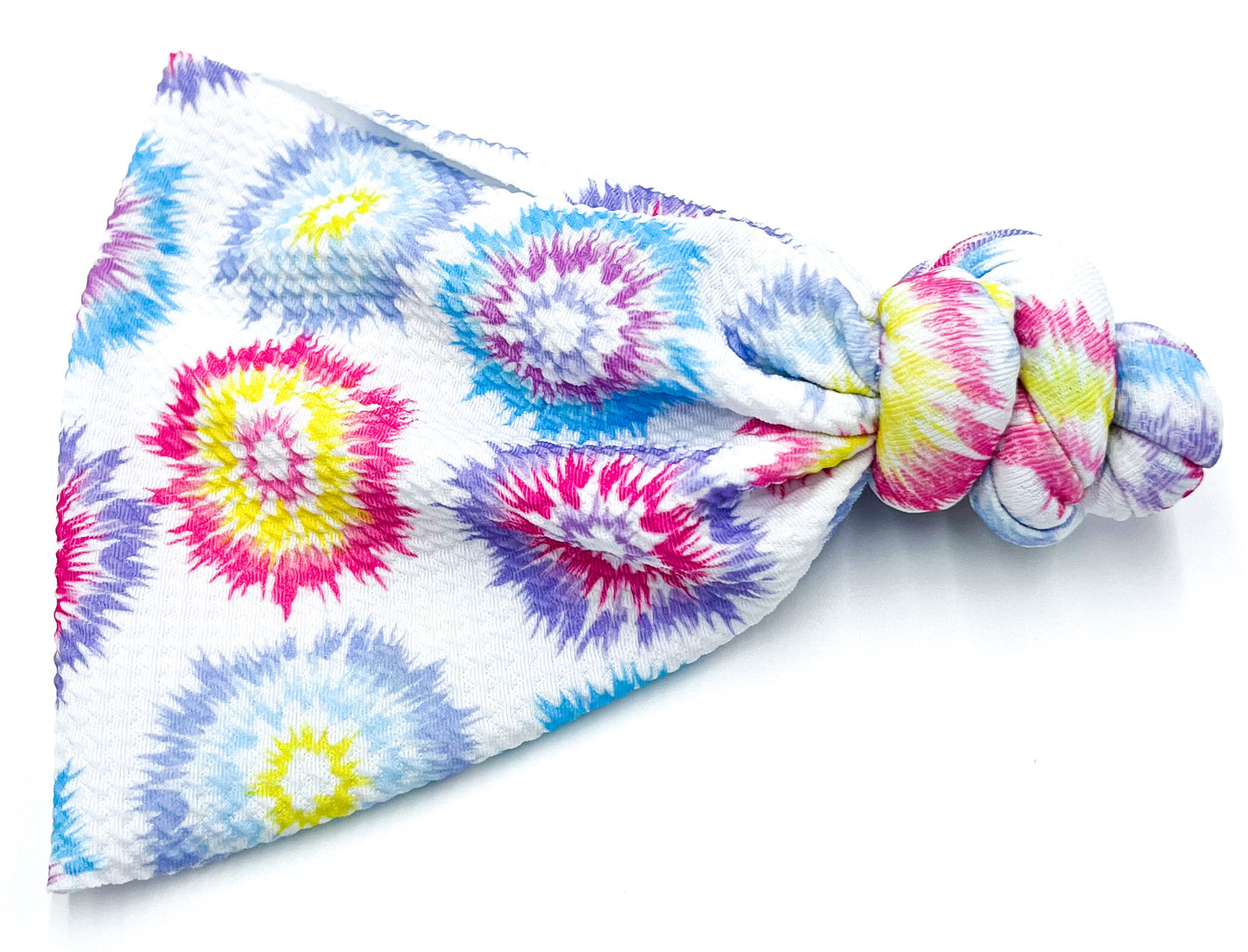 Color Splash Swirls Top Knot