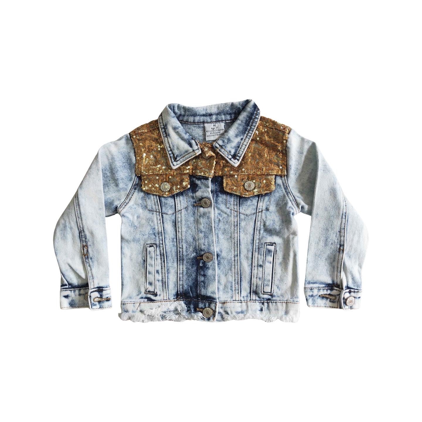 Sequin Denim Jacket