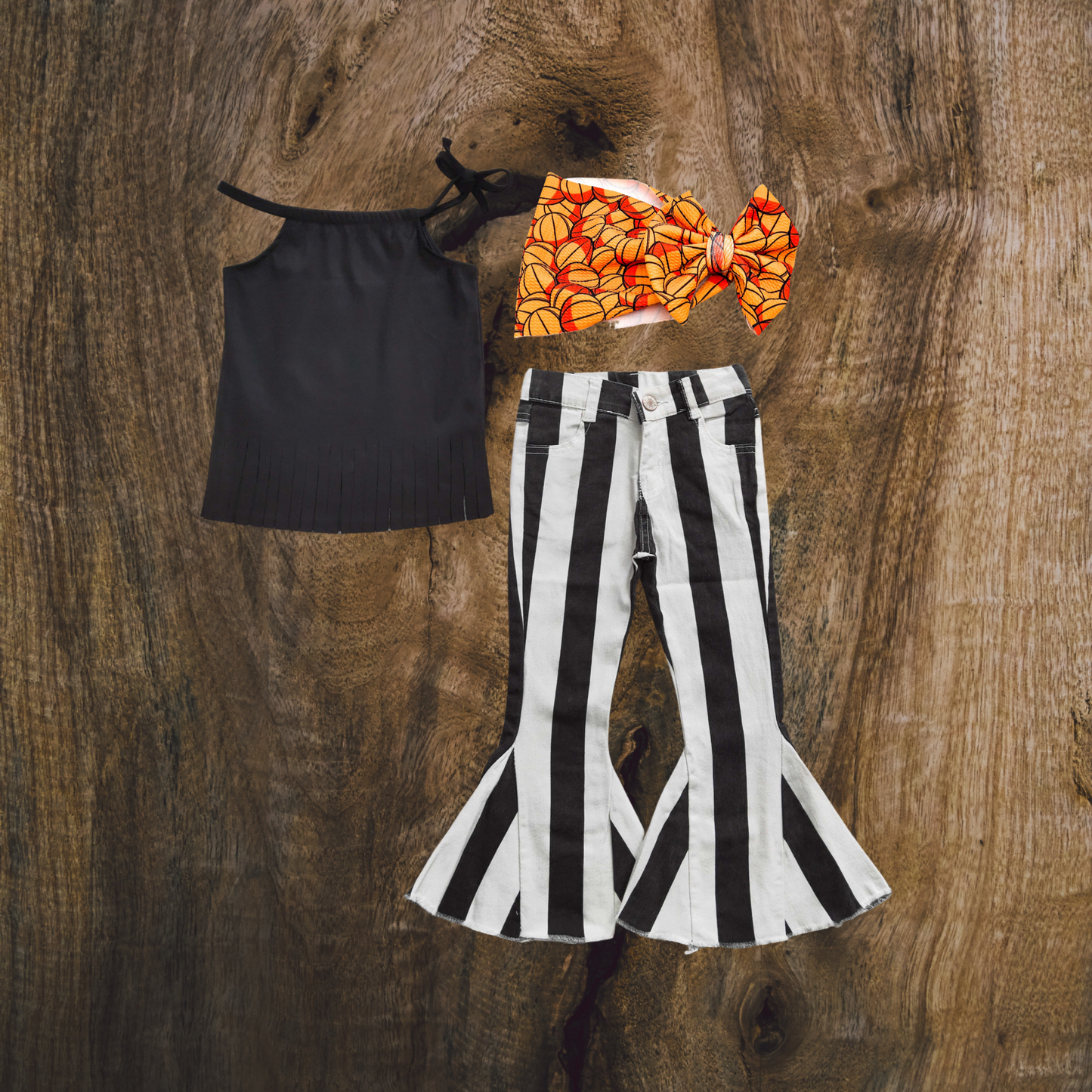 Black & White Striped Set