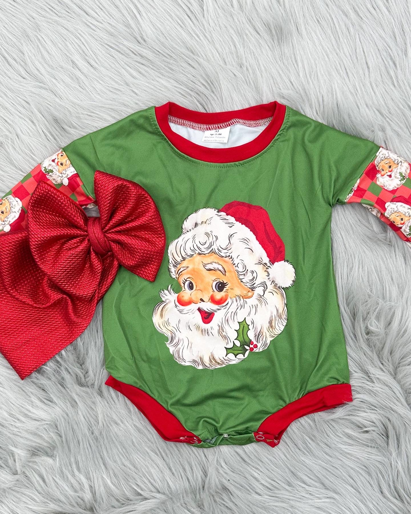 Santa's Checking On You Romper Bodysuit
