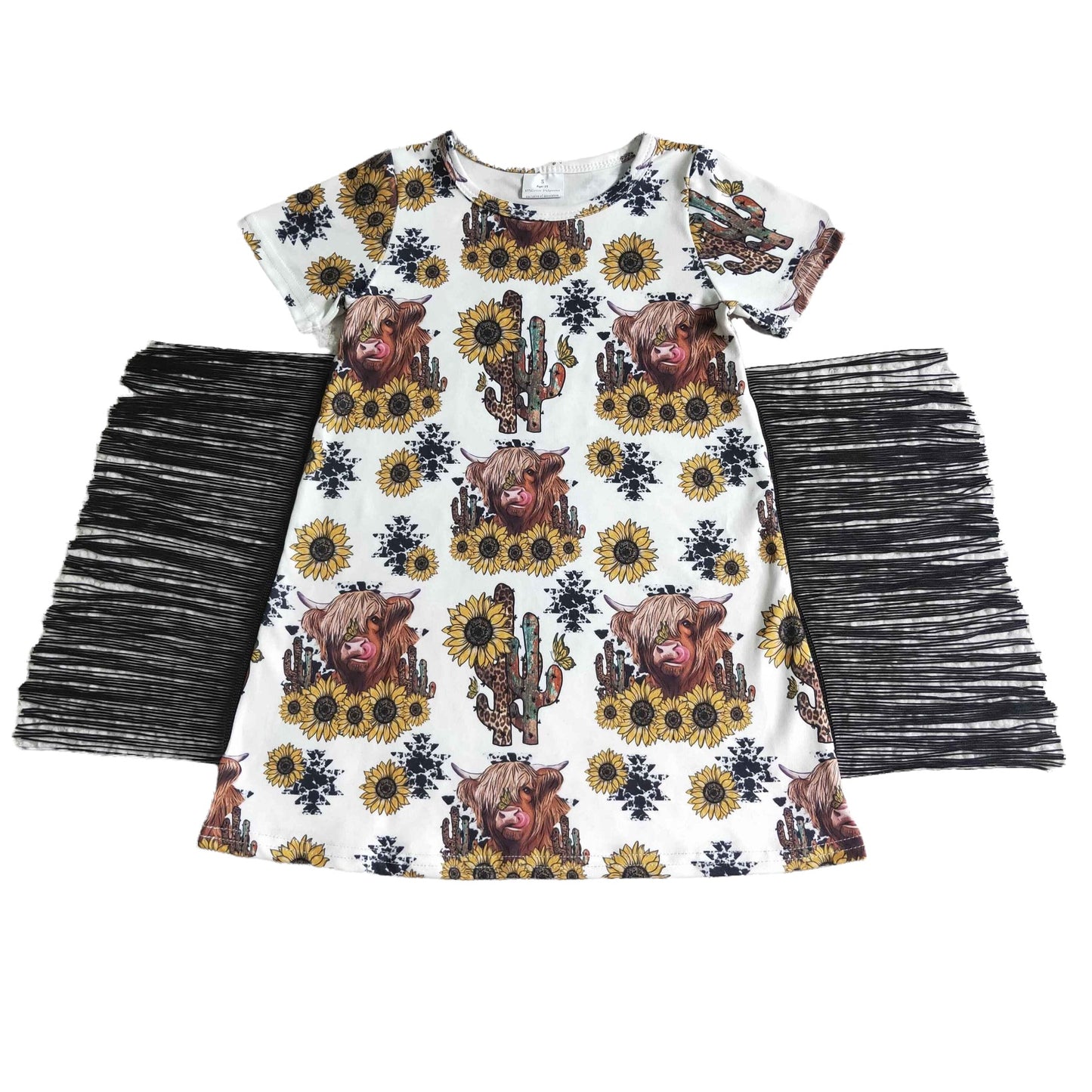 Hairy Cows Sunflower + Fringe Dress