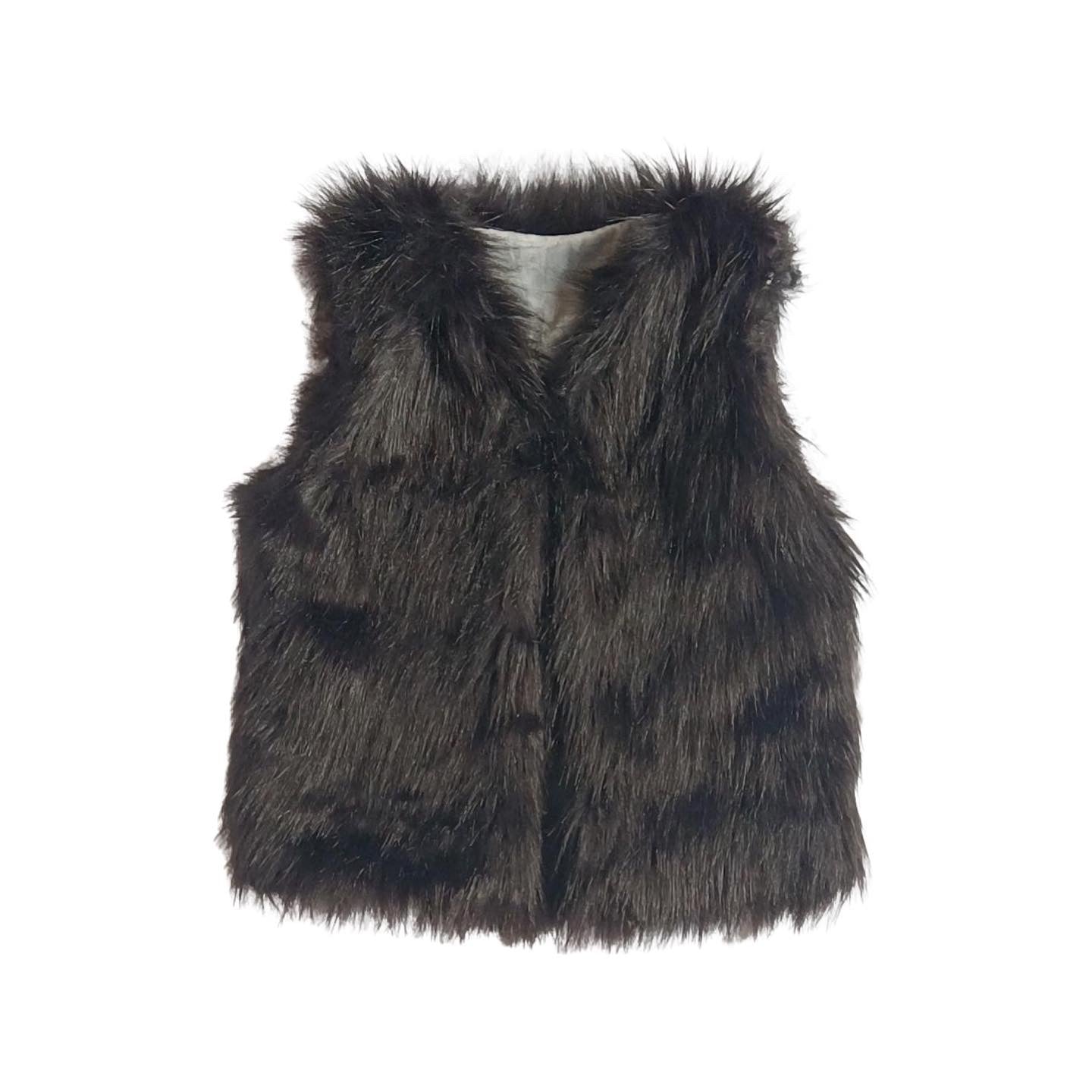 Black Fur Vest