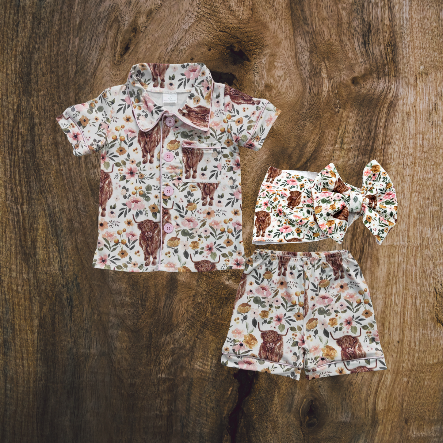 Highland Cows Short Jammie Set