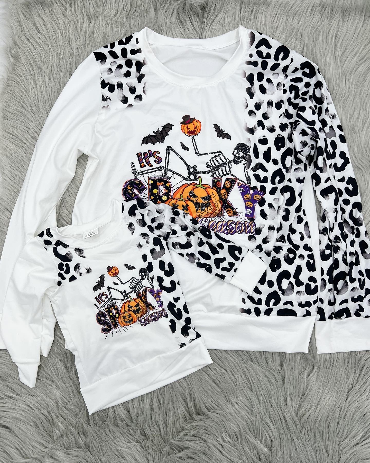 Spooky Season Mama Leopard Tee