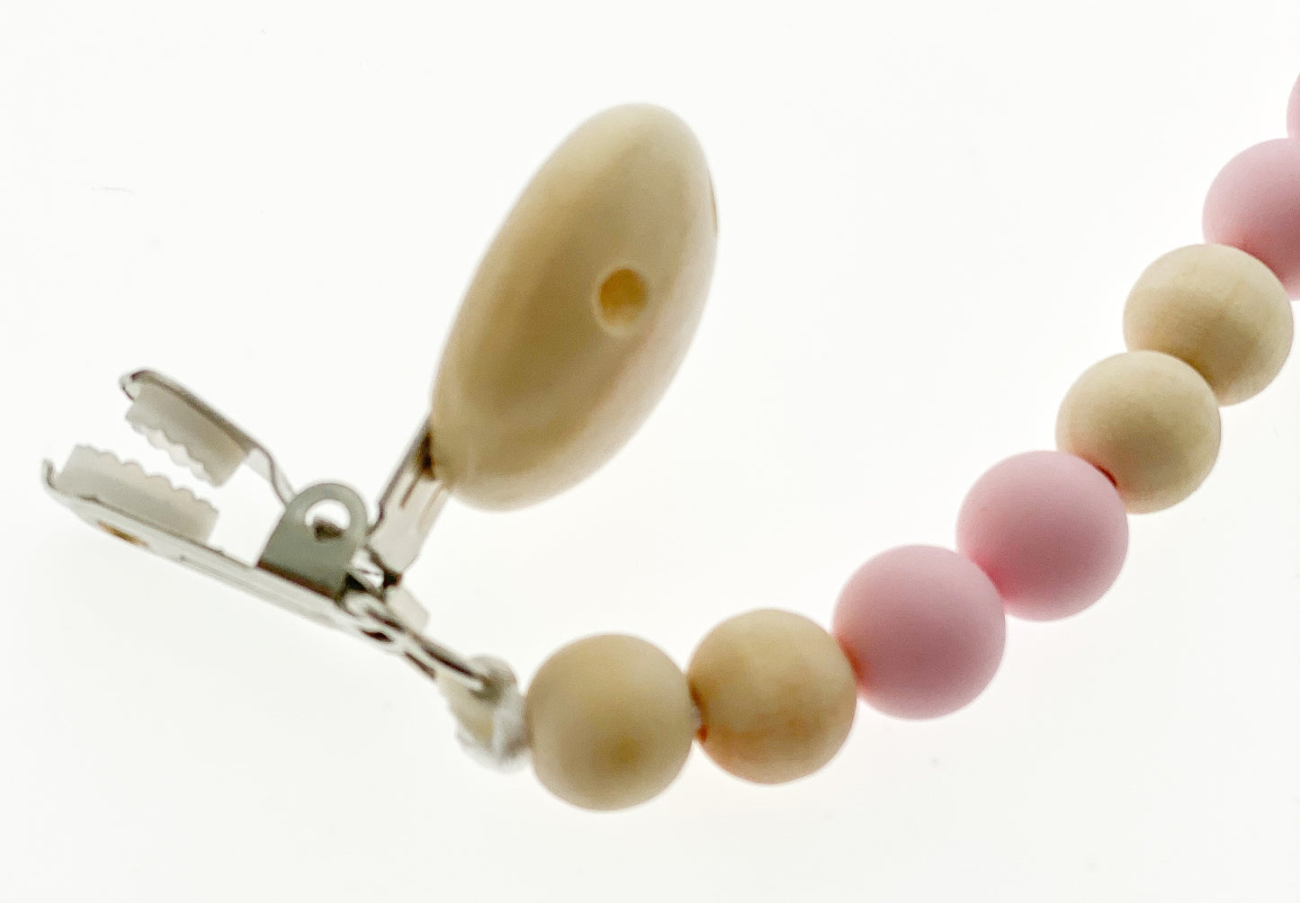 Pacifier Clip- Blush Pink