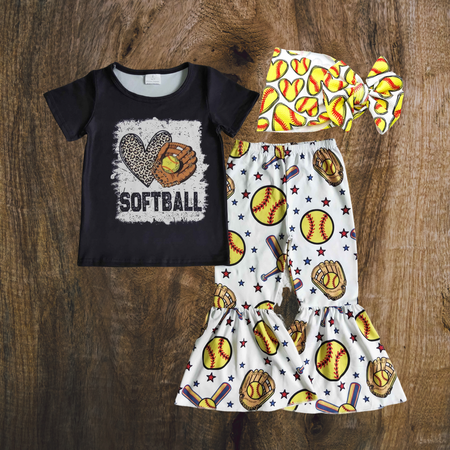 Softball Hearts Set
