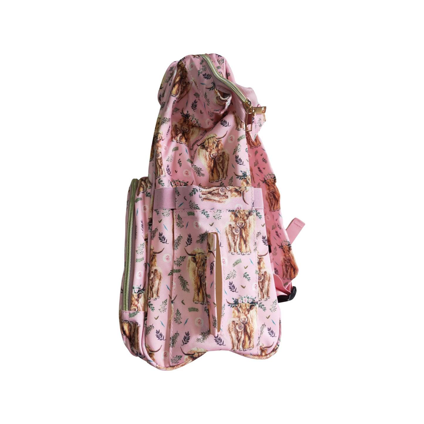 Pink Heifer Diaper Bag