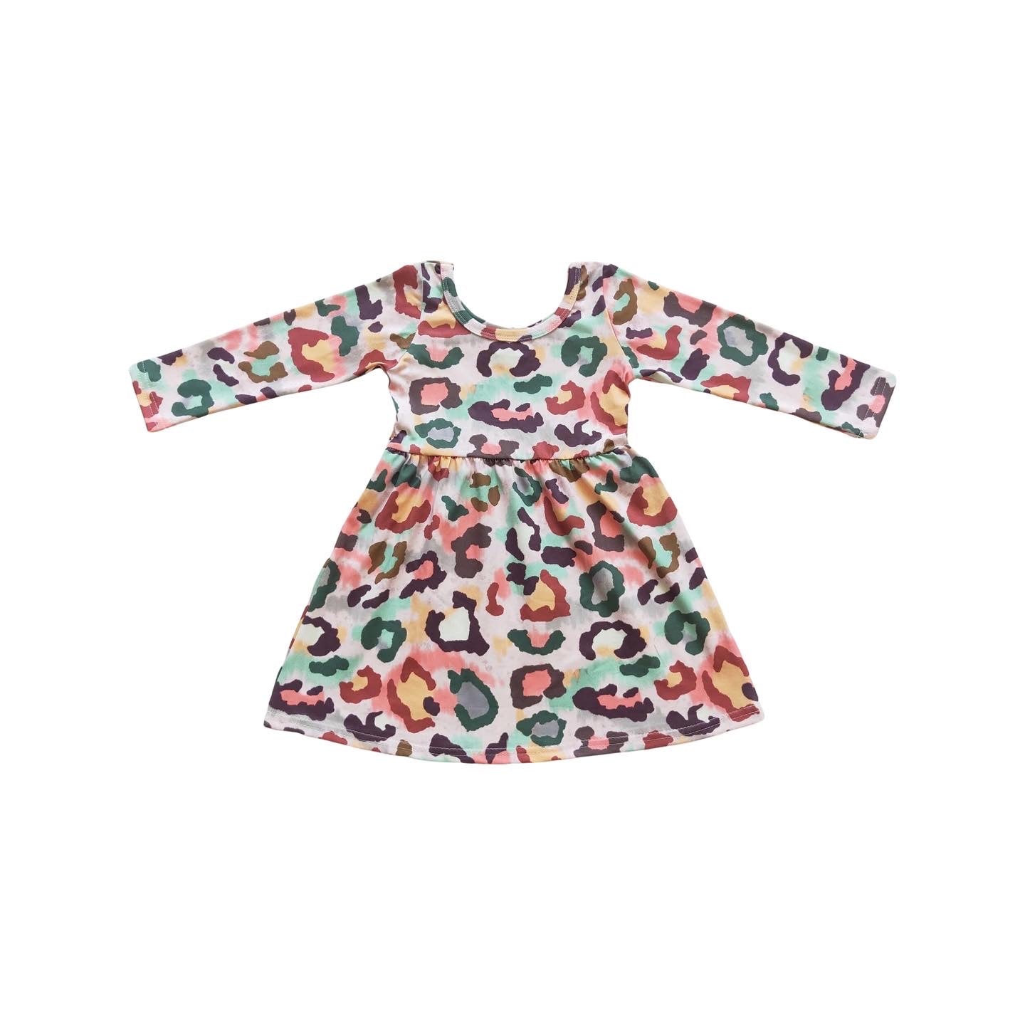 Color Me Leopard Twirl Dress