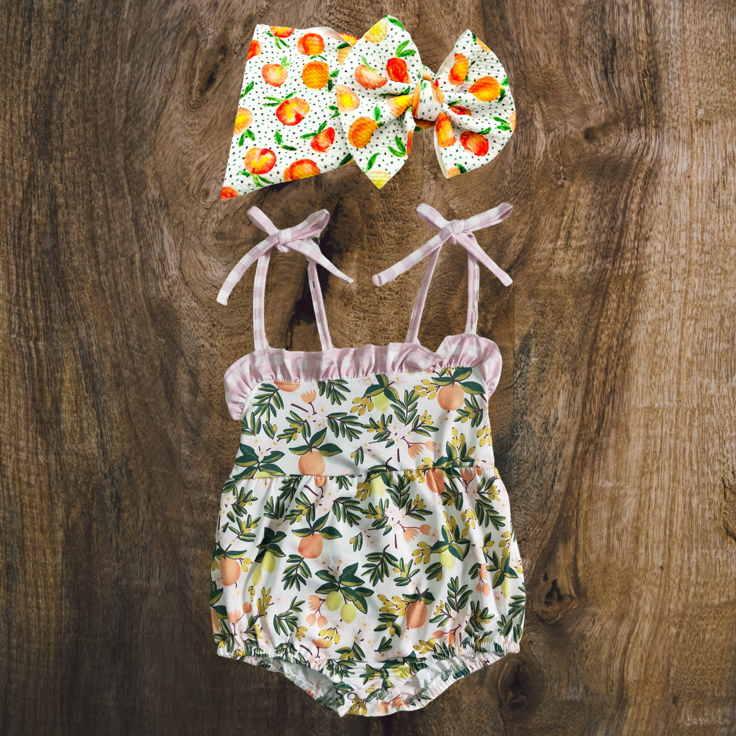 Peachy Baby Romper