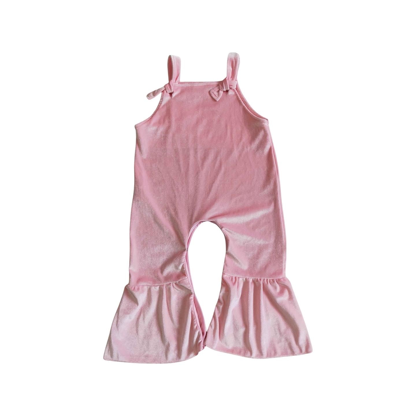 Pink Velvet Jumpsuit
