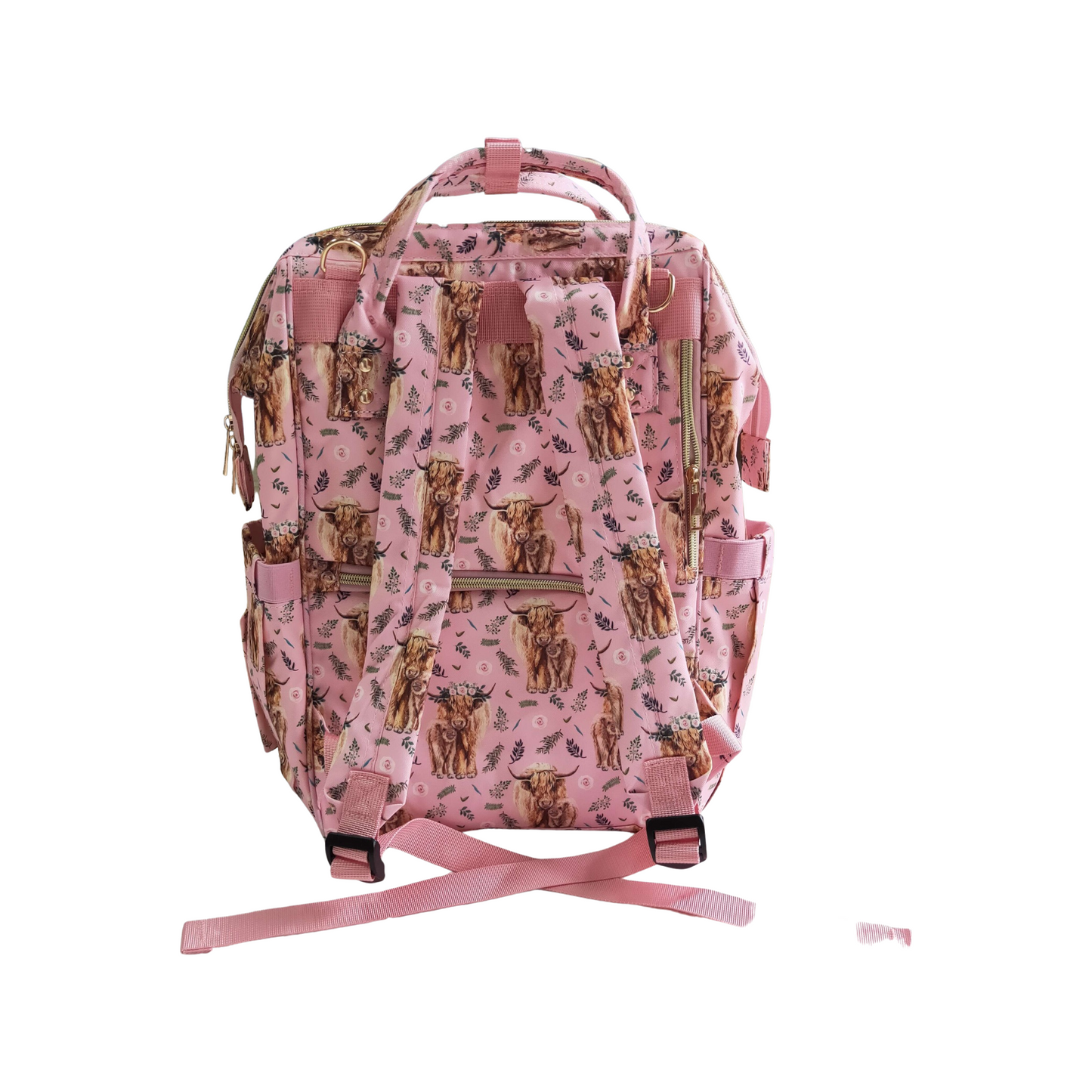 Pink Heifer Diaper Bag