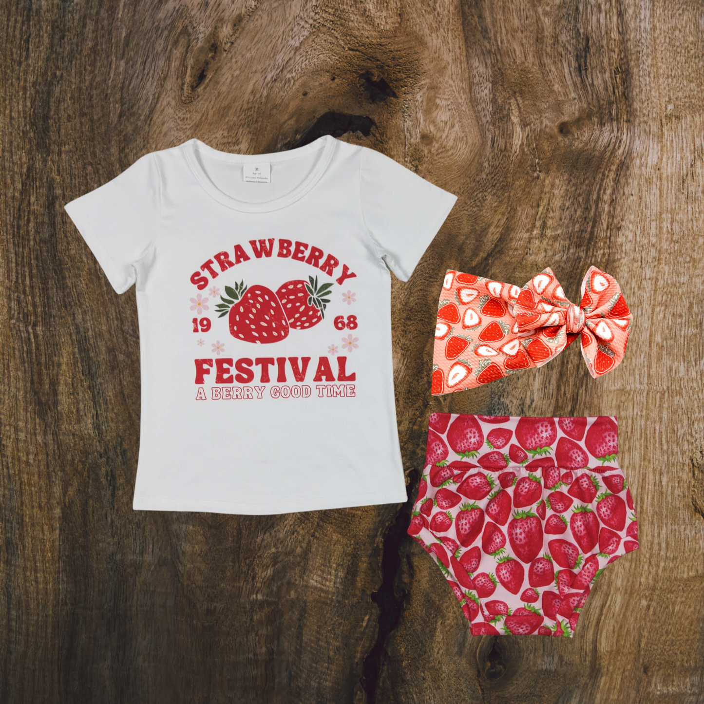 Strawberry Festival Bummie Set