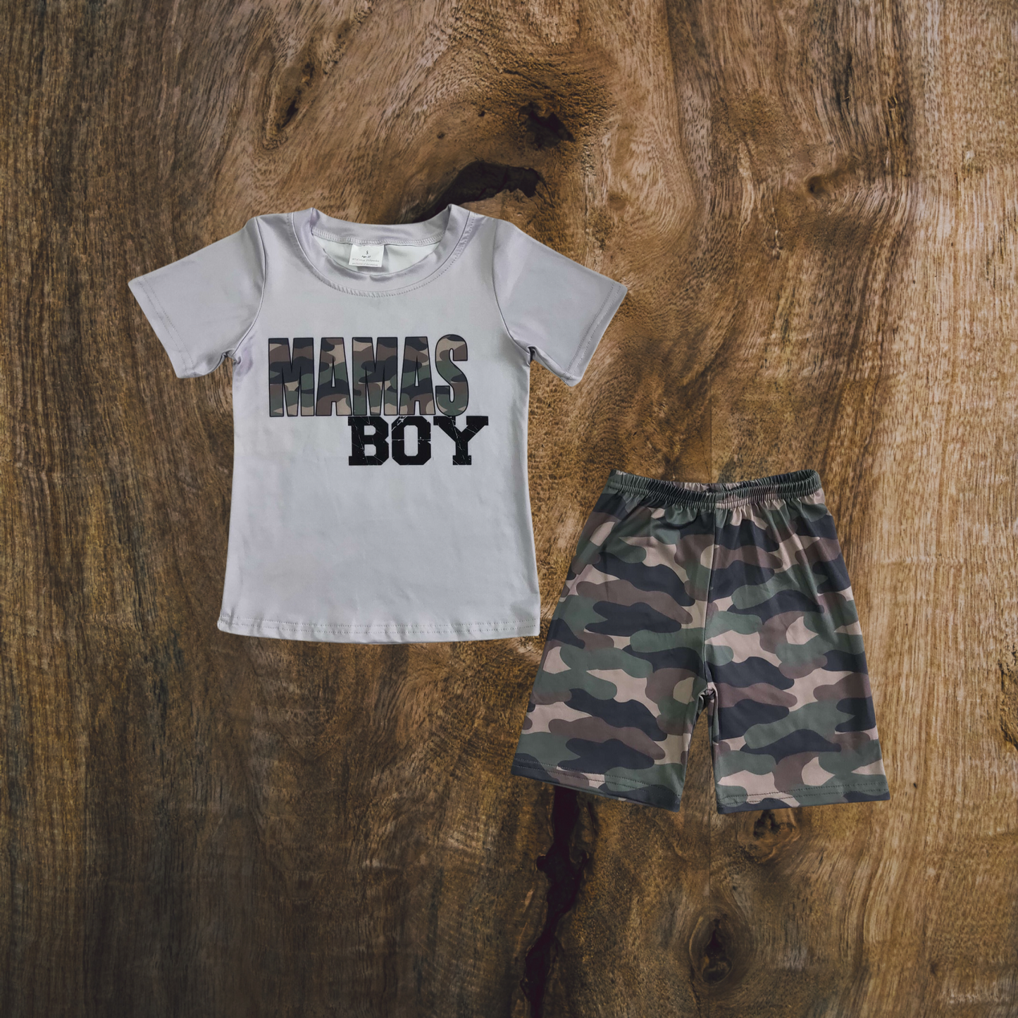 Mama's Boy Camo Short Set