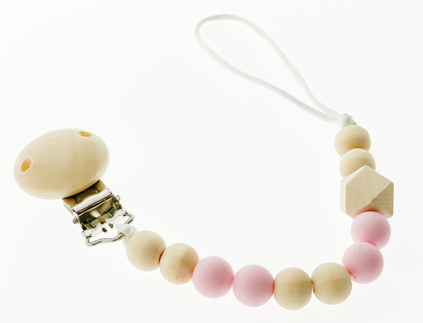 Pacifier Clip- Blush Pink