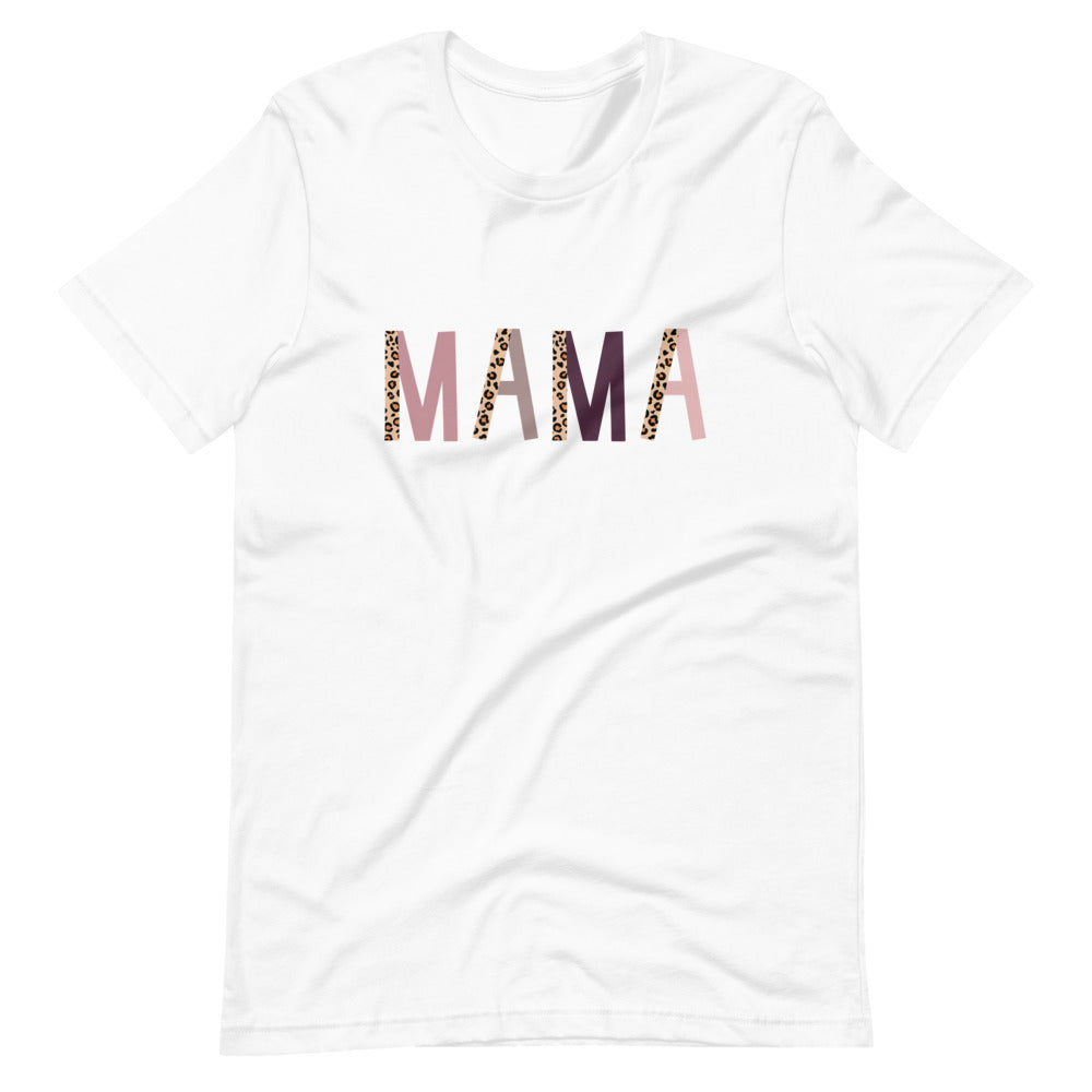 Colorful MAMA Leopard Tee