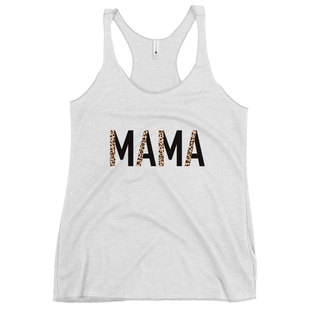 MAMA Leopard Racerback Tank