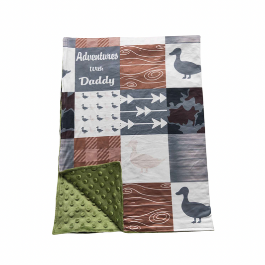 Ducks with Dad Blanket