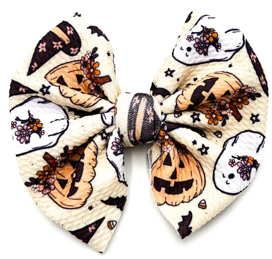 Witchy Pumpkins Bullet Bow