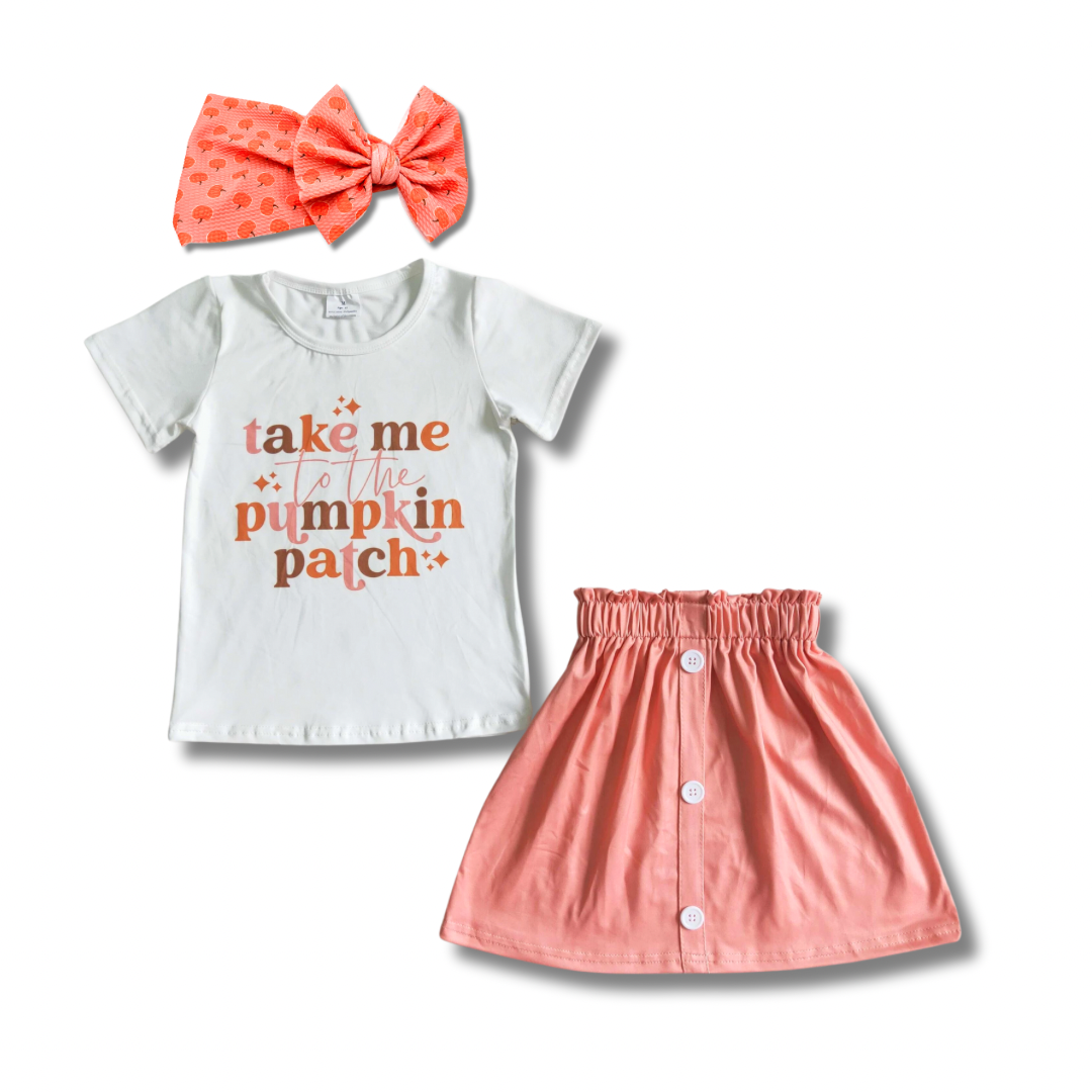 Pumpkin Patch Vibes Skirt Set