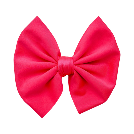 Neon Coral (Swim) Bullet Bow