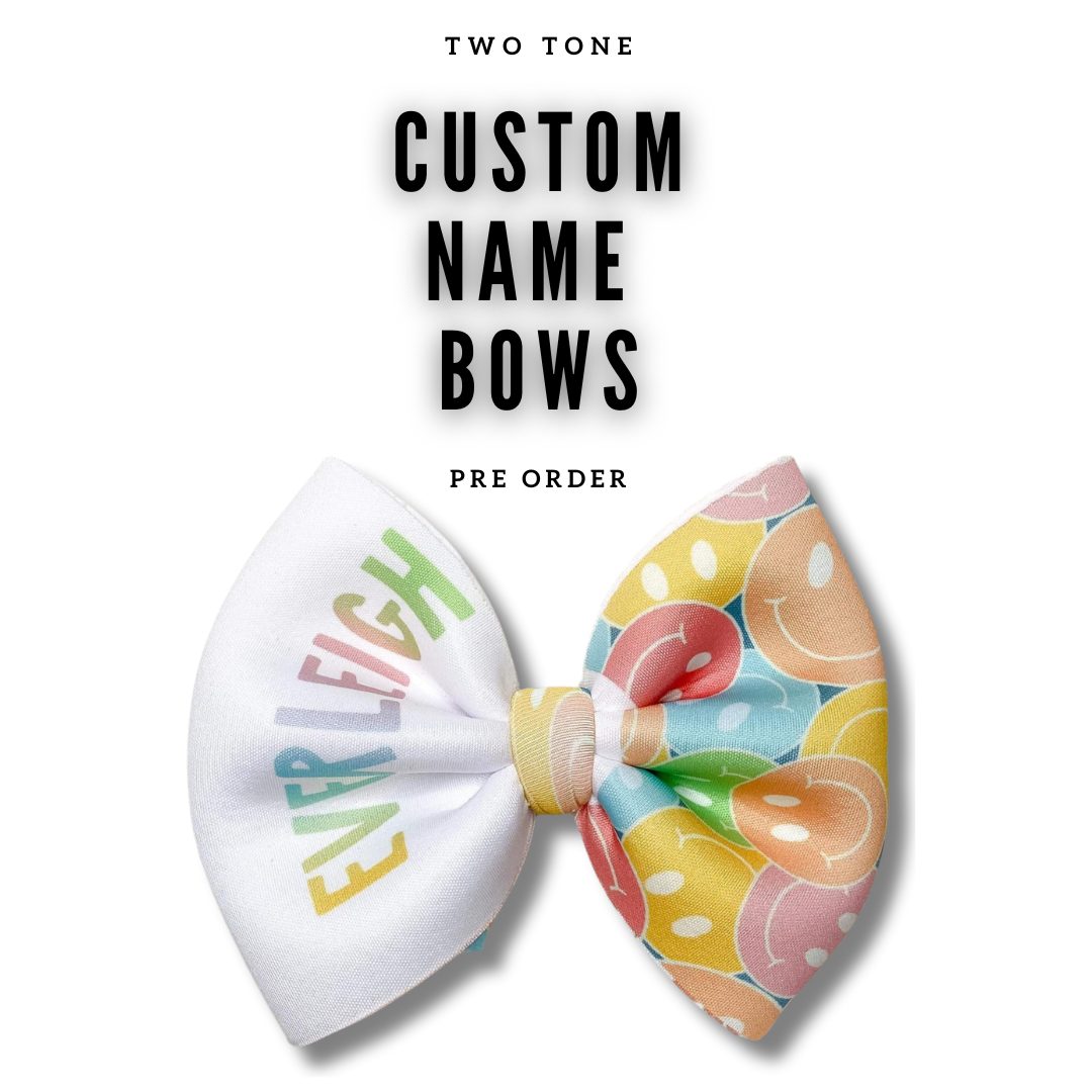 PRE-ORDER Two Tone Custom Name Bow Bullet (ORDER SEPARATELY)