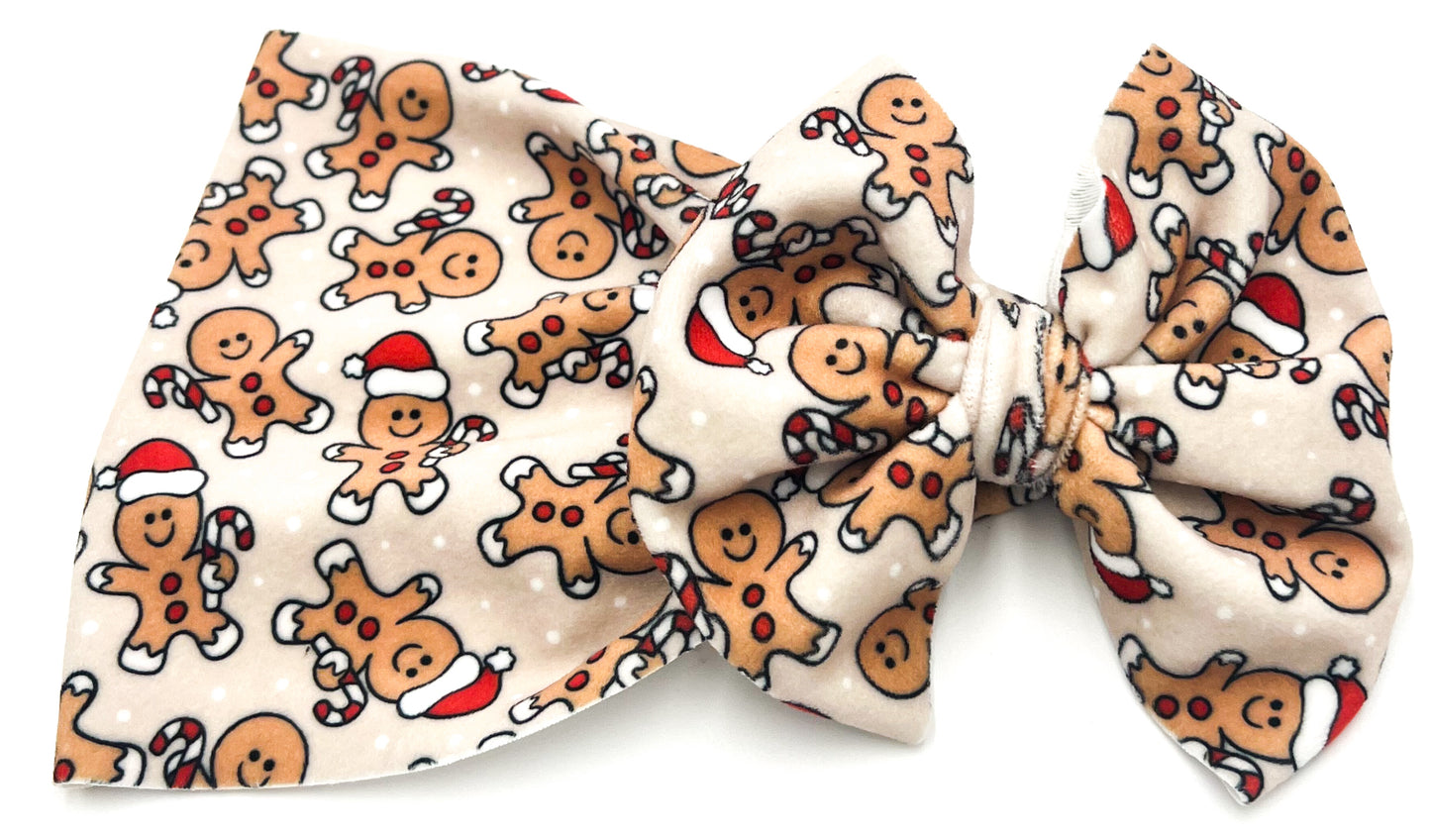 Gingerbread Friends (Velvet) Head Wrap