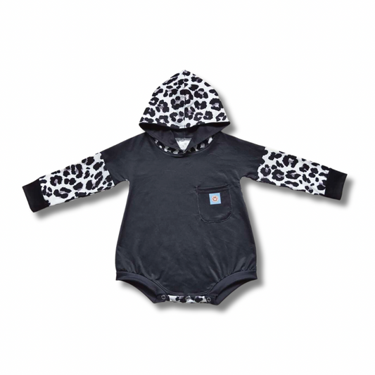 Smile Back Leopard Hooded Bodysuit