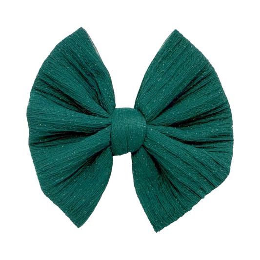 Evergreen Sparkle Bullet Bow