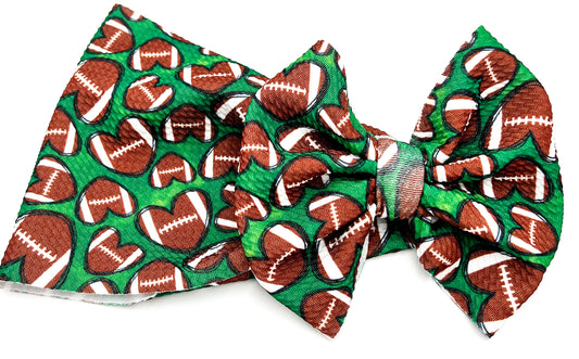 Hearts for Touchdowns Head Wrap