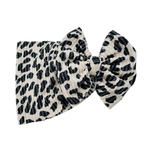 Wicked Vanilla Cheetah Head Wrap