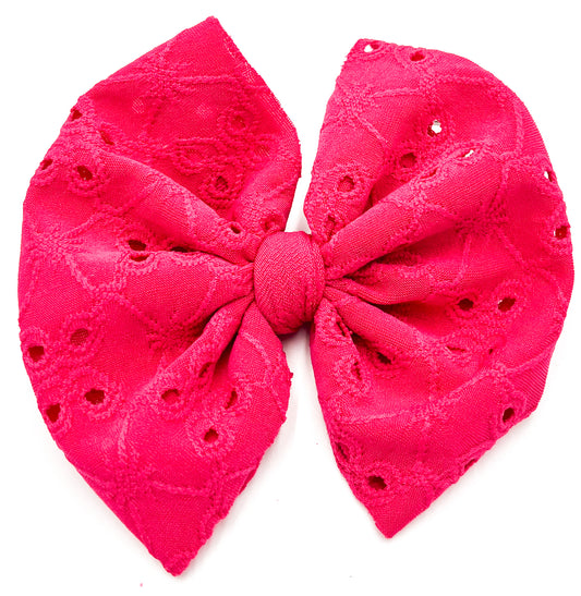 Cranberry Pink Bullet Bow