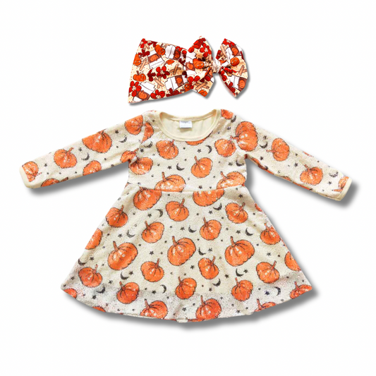 Pumpkins Sequin Twirl Dress