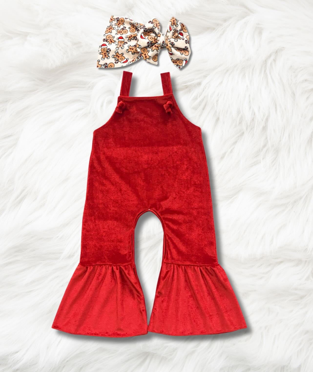 Christmas Velvet Jumpsuit