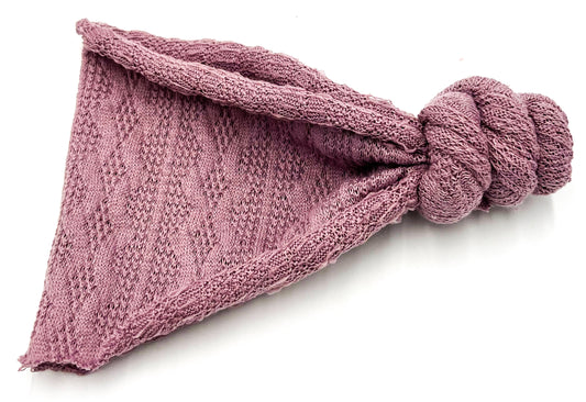 Vintage Purple (Cable Knit) Top Knot
