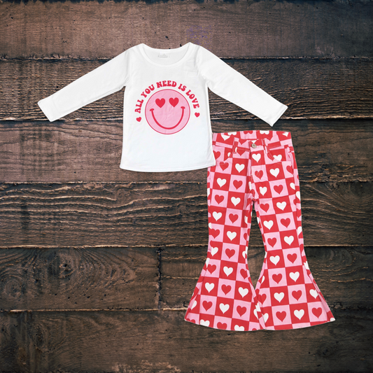 All You Need Is Love Denim Set