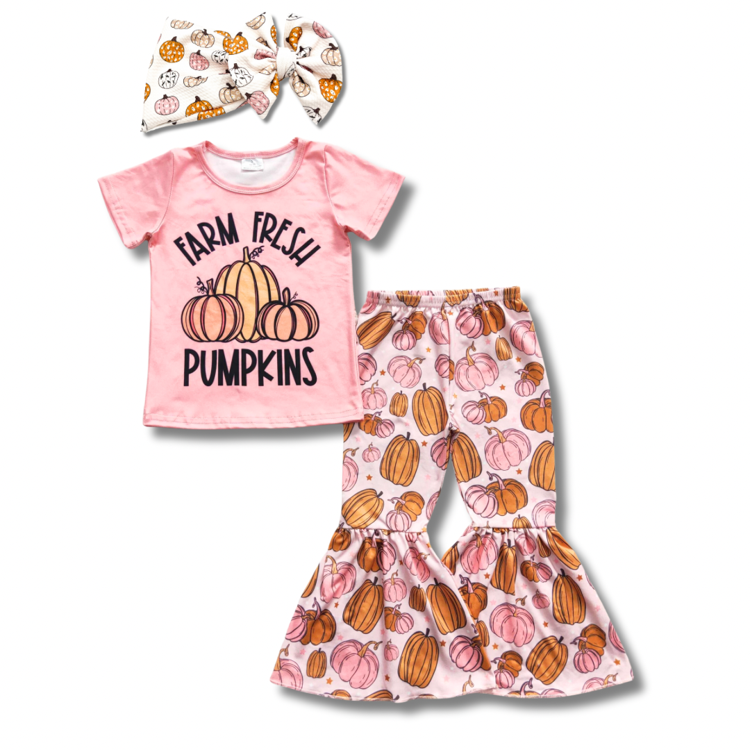 Farm Fresh Pink Pumpkins Set