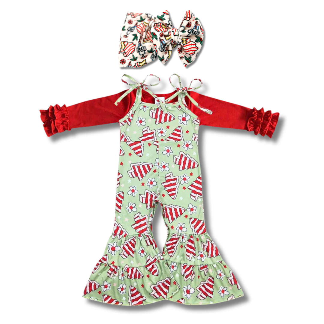 Christmas Cakes Jumpsuit Set