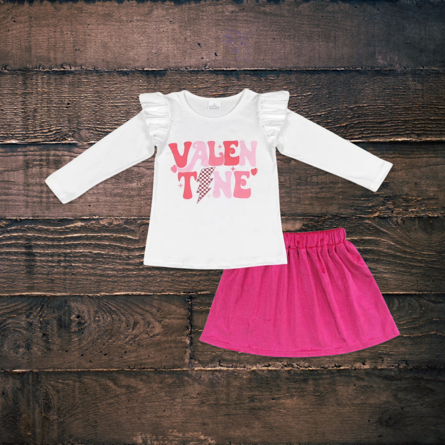 Valentine Bolts Skirt Set