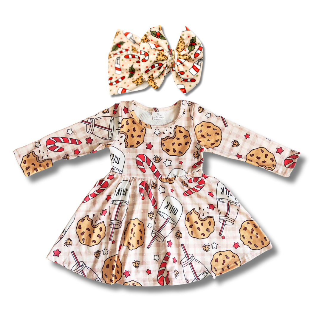 Milk & Cookies Twirl Dress