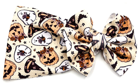 Witchy Pumpkins Head Wrap