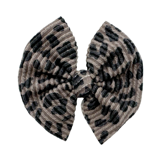 Sweater Weather Cheetah Bullet Bow